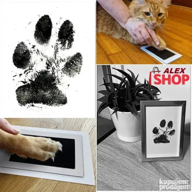 PetPrint Set za otiske šapa ljubimaca za večnu uspomenu