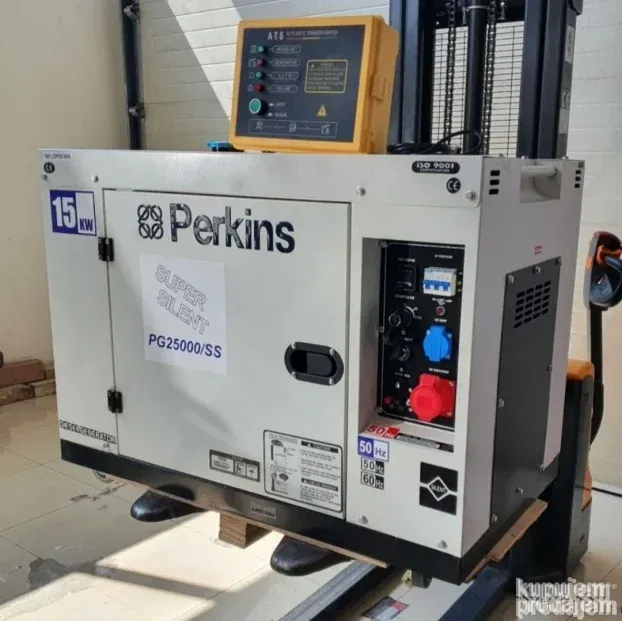 PERKINS agregat 15KW besumni sa automatikom dizel NOVO