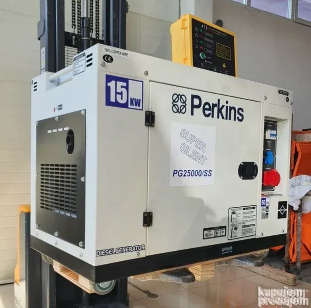 PERKINS agregat 15KW besumni sa automatikom dizel NOVO