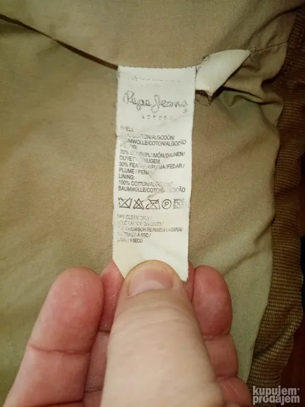 PEPE JEANS vrhunski muski perjani prsluk XL