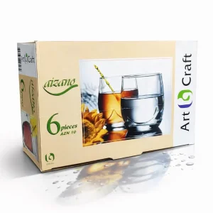 AZN10 Serija Elegantnih Staklenih Čaša za piće 200 ml