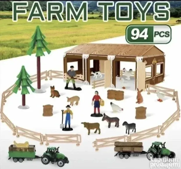 Farma za decu Igracka farma Set farma Zivotinje