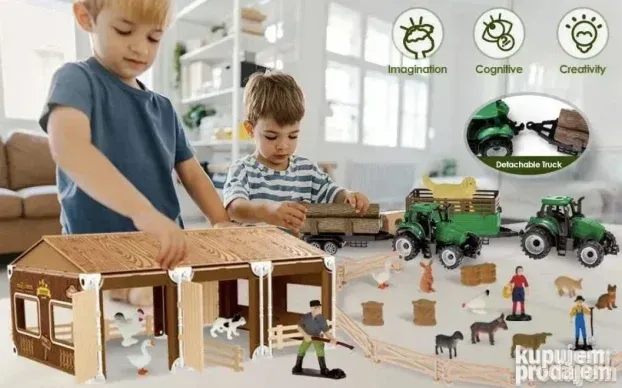 Farma za decu Igracka farma Set farma Zivotinje