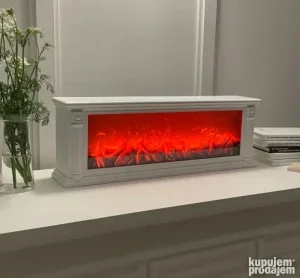 Kamin Imitacija Kamina na Baterije i Usb 63x12x21.8