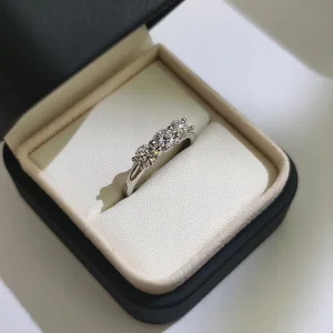 Luxoria Moissanite-Harmony Luxe prsten i ogrlica