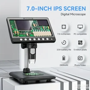 digitalni microskop ful hd /7"/1000x zum/2000mah baterija