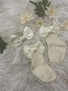 Set za devojčice- Čarapice i traka za kosu