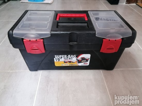 Kutija za alat 19 crna  novo