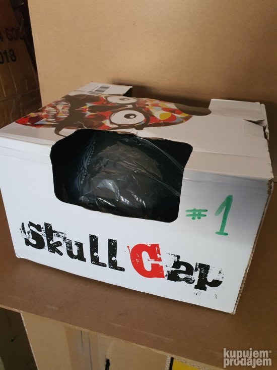 Kaciga za Decu (Crna) M-Velicina Skull-C