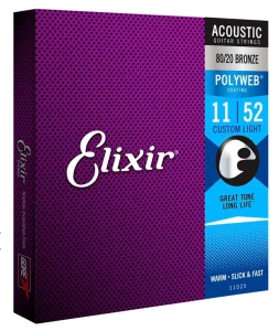 Elixir žice za akustičnu gitaru - 11025 Polyweb 11-52