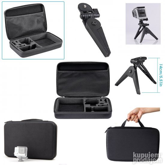 Komplet GoPro Akciona Kamera Nosac Glavu Grudi Vakumski Nosa
