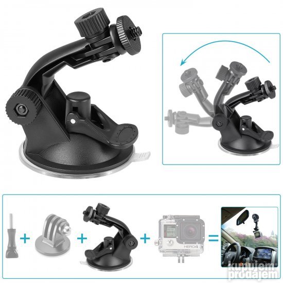 Komplet GoPro Akciona Kamera Nosac Glavu Grudi Vakumski Nosa