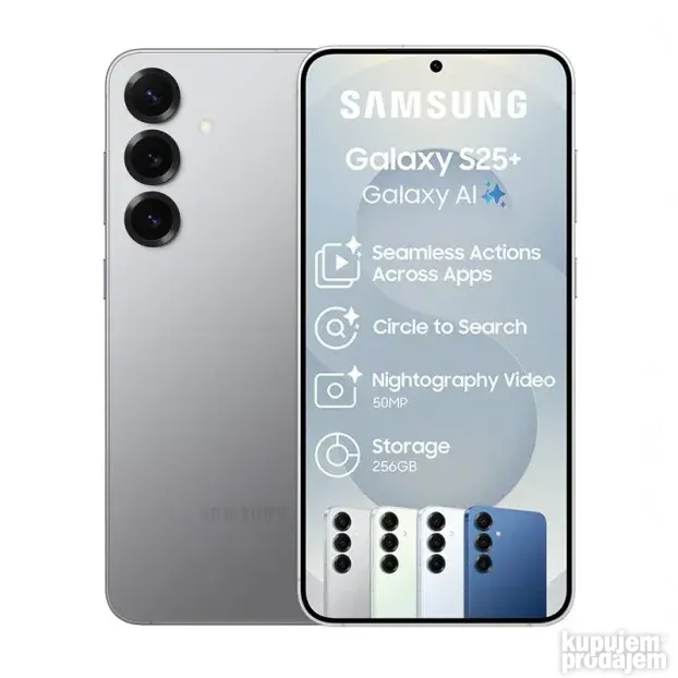 Samsung Galaxy S25 Plus 256GB Silver Shadow