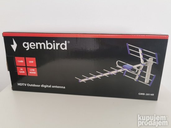 GMB-2814R Antena digital HDTV Loga UHF, F-Konektor, 84cm