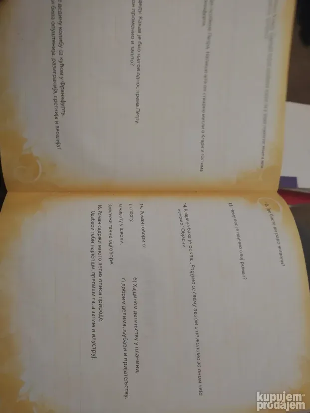 Radna sveska za lektiru 4 razred