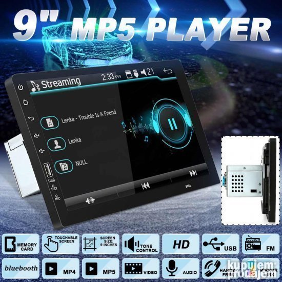 Multimedija za auto 9 inch MP5 player za auto 9 inca KupujemProdajem