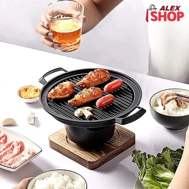 Mini roštilj bez dima sklopivi, prenosivi i idealan za sva