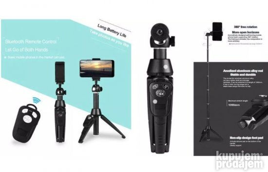 PODESIVI Bežični TRIPOD Sa Bluetooth UPRAVLJAČEM - Selfie