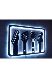 Zidni ukras slika GITAR led RGB svetlo NOVO