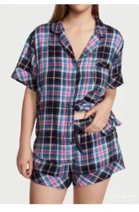 Original Victoria's Secret Blu flanel pidžama M-L NOVO