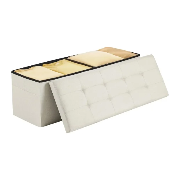 Tapacirana Tabure Klupa Otoman Bež vv