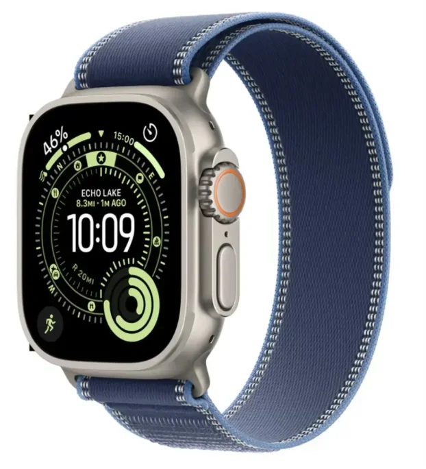 Apple Watch Ultra 3 49mm Natural Blue Bright Trail Loop