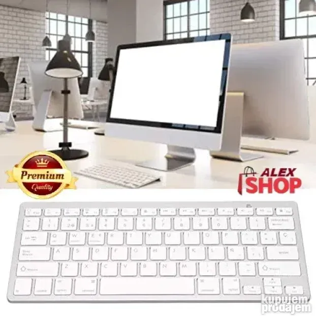 Ultra tanka bežična Bluetooth tastatura za sve IT uređaje