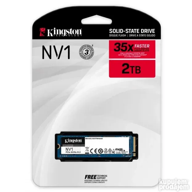 KINGSTON 2TB NV1 M.2 PCIe M.2 2280 SNVS/2000G
