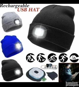 Zimska kapa sa sijalicom više boja