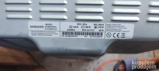 mikrotalasna pecnica samsung mc28m6055ck