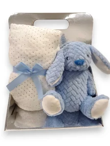 BBO Set igračka + ćebence Plavi zec