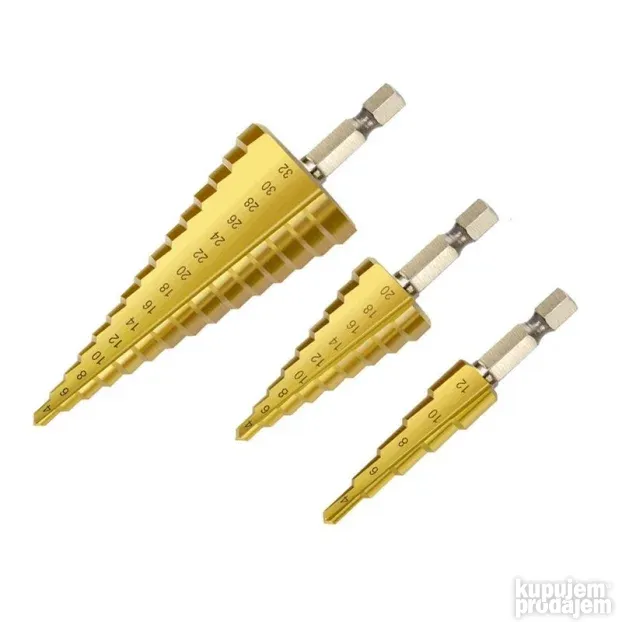 Burgije - Stepenaste burgie - jelkice 3kom- Burgije