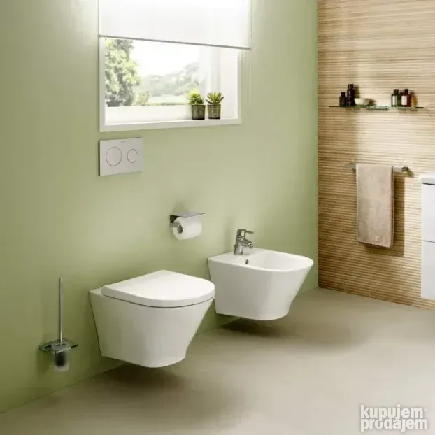 Konzolna wc šolja ROCA THE GAP rimless sa skrivenim kačenjem