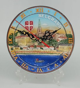 Keramički sat sa beogradskim motivom