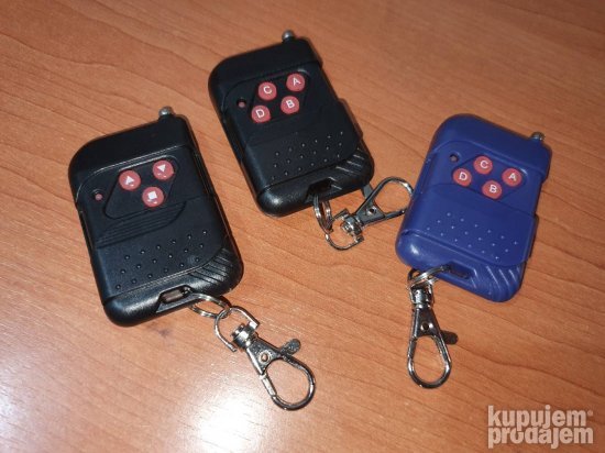 Daljinski RF 315MHz / 433MHz 4 tastera, fiksni kod, ne-kopir