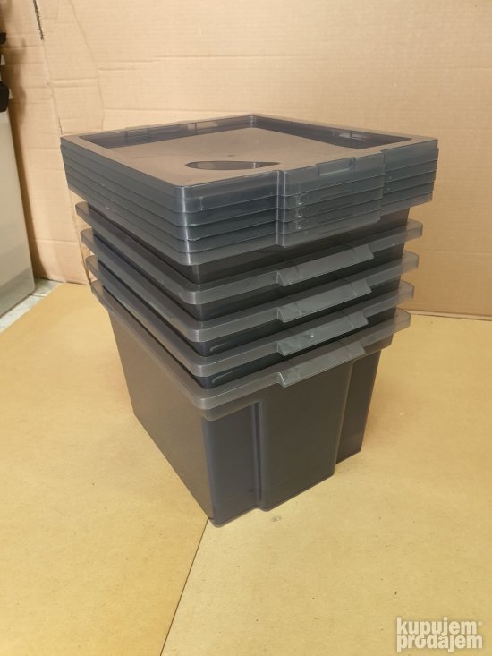 Set 5 Plasticne Kutije za Odlaganje 13L - Iris #14