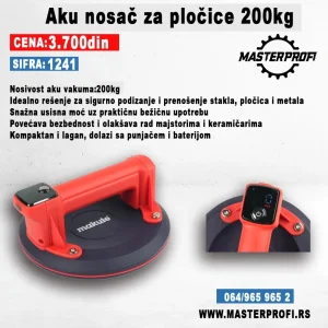 Vakum nosac na baterije za plocice i staklo sa manometrom