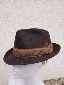 Lovački čojani fedora šešir 55