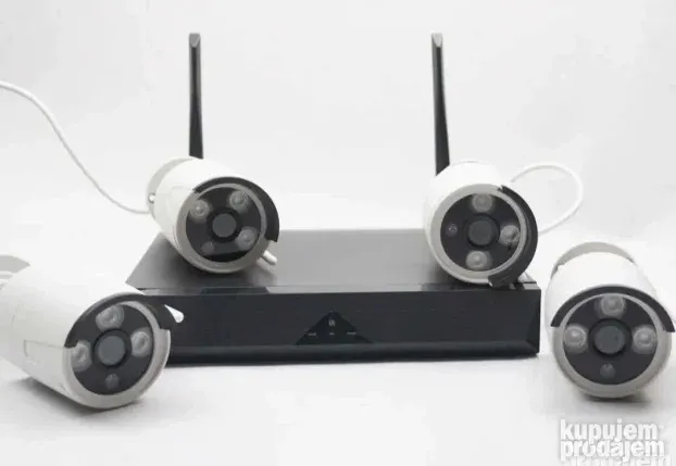 VIDEO nadzor - Bežični WiFi full kamere kit HD 4K