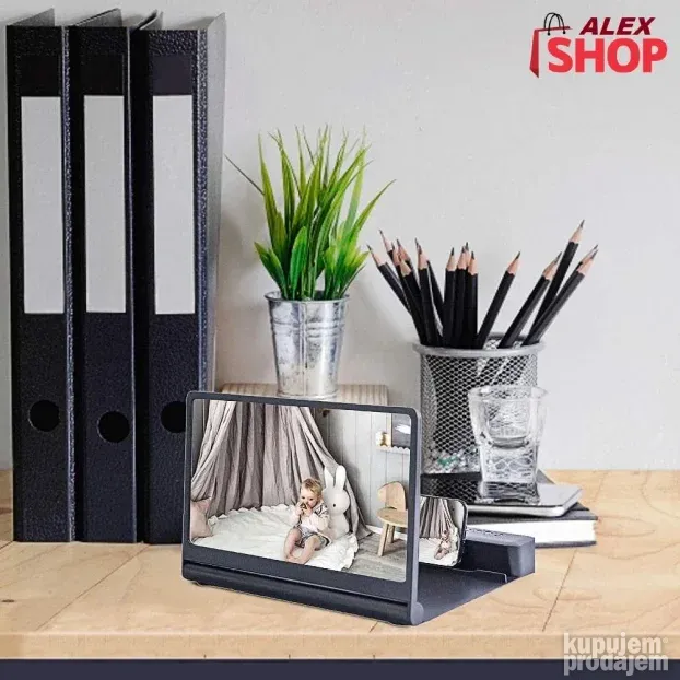 9D uveličavajući ekran i projektor sa bluetoothom i zvučnik