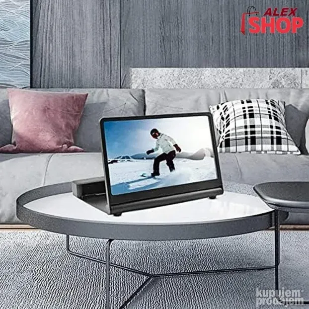 9D uveličavajući ekran i projektor sa bluetoothom i zvučnik