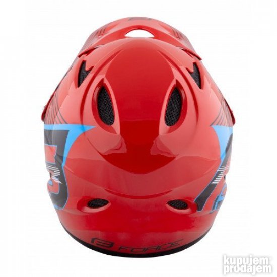 KACIGA Force Tiger DOWNHILL crveno-crno-plava S/M
