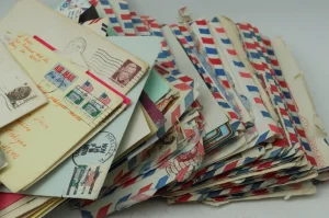 Pisma iz Amerike 1970s airmail markice i pisma