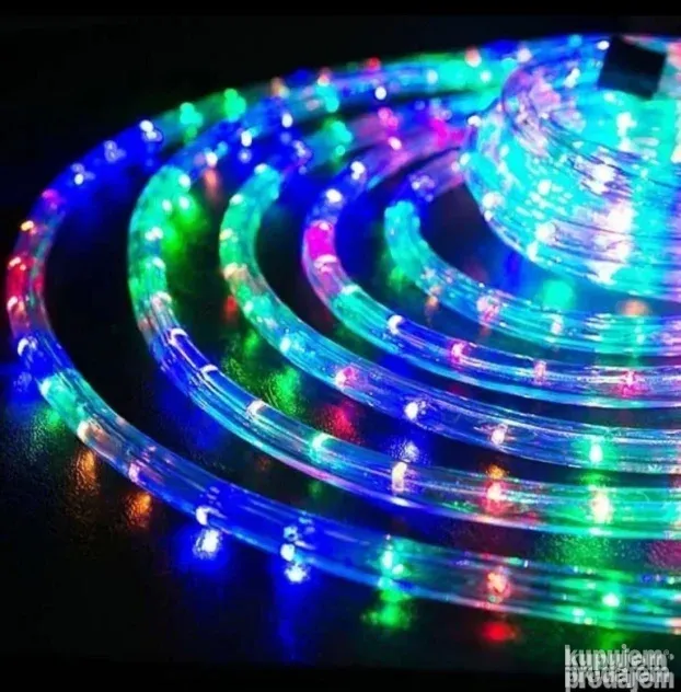 LED RGB Novogodišnja rasveta Crevo 20m šarene lampice - KupujemProdajem