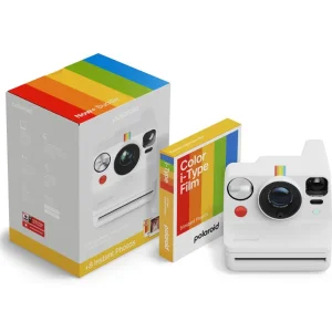 POLAROID Now+ Gen 3 instant camera white + 8 color films
