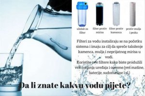 Filteri za vodu i ulošci za filtere kristal/ugalj/konac