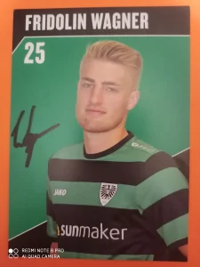 Autogram Fridolin Wagner fudbal