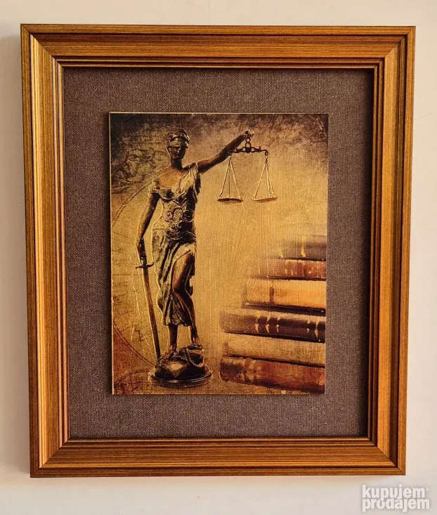 Justicija- Boginja pravde - kombinovana tehnika - manja 1