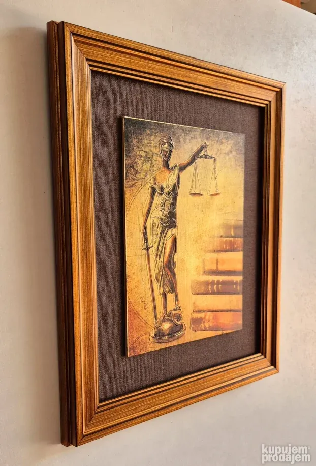 Justicija- Boginja pravde - kombinovana tehnika - manja 1
