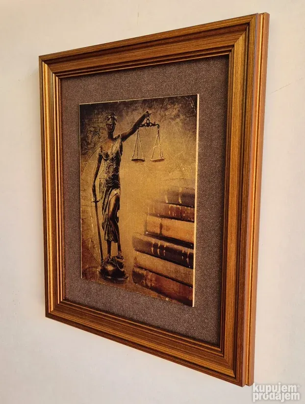 Justicija- Boginja pravde - kombinovana tehnika - manja 1